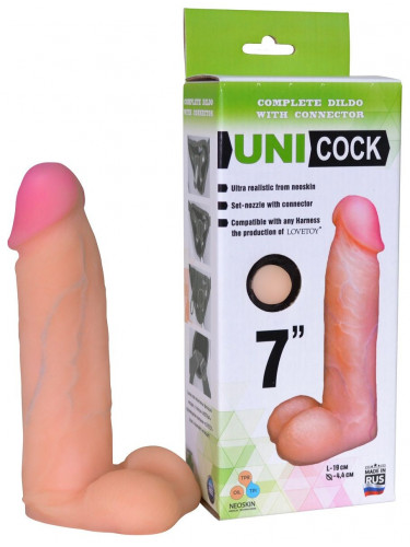 Фаллическая насадка Харнесс UNICOCK 7 - 19 см.