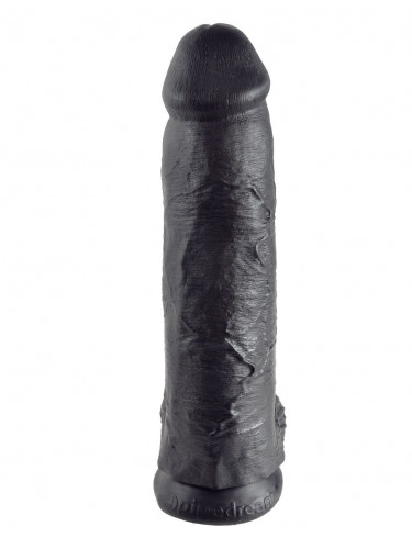 Чёрный фаллоимитатор-гигант 12 Cock with Balls - 30,5 см.