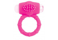 Розовое эрекционное виброкольцо A-toys