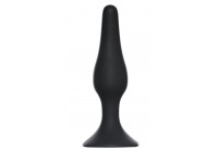 Чёрная анальная пробка Slim Anal Plug Medium - 11,5 см.