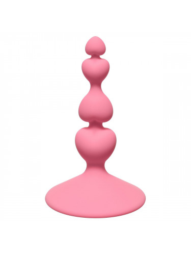 Розовая анальная пробка Sweetheart Plug Pink - 10 см.