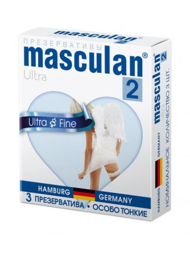 Особо тонкие презервативы Masculan Ultra Fine - 3 шт.