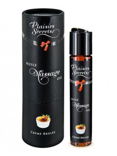 Массажное масло с ароматом крем брюле Huile de Massage Gourmande Creme Brulée - 59 мл.