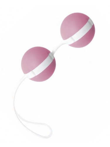Нежно-розовые вагинальные шарики Joyballs Bicolored