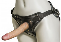 Женский страпон с вагинальной пробкой Woman Strap - 18 см.