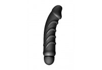 Ребристый анальный вибратор 5 Speed Silicone Vibe - 24 см.
