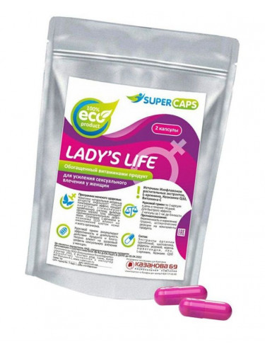 Возбуждающие капсулы Ladys Life - 2 капсулы (0,35 гр.)