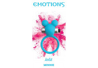 Голубое эрекционное виброколечко Emotions Minnie Breeze