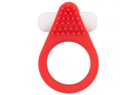 Красное эрекционное кольцо LIT-UP SILICONE STIMU RING 1 RED