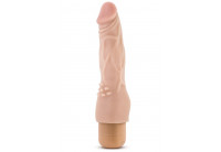 Телесный вибратор-реалистик с шипиками в основании Mr. Skin Cock Vibe 4 - 20,3 см.