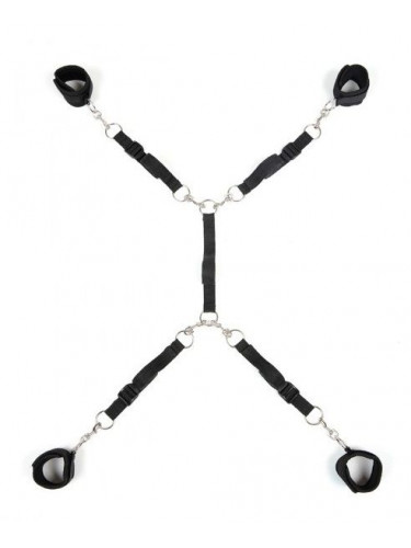 Черный набор фиксаций на кровати Classic Bed Spreader