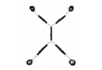 Черный набор фиксаций на кровати Classic Bed Spreader