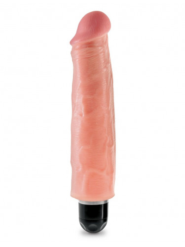 Телесный вибратор-реалистик 7 Vibrating Stiffy - 21,6 см.