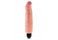 Телесный вибратор-реалистик 7 Vibrating Stiffy - 21,6 см.