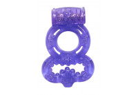 Фиолетовое эрекционное кольцо Rings Treadle с подхватом