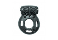 Черное эрекционное кольцо с вибрацией Rings Axle-pin