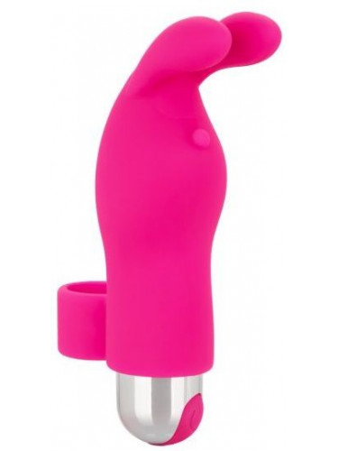 Розовая пулька-насадка на палец Finger Bunny - 8,25 см.
