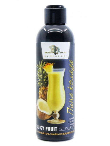 Интимный гель на водной основе JUICY FRUIT с ароматом пина колада - 200 мл.