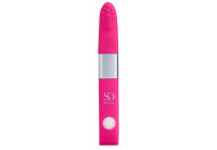 Ярко-розовый вибростимулятор Get Lucky USB Vibrator - 12 см.