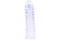 Прозрачная насадка на пенис Swirls Sleeve - 16 см.