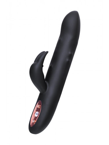 Черный вибратор-кролик Waname D-Splash Hail - 23,8 см.