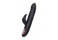 Черный вибратор-кролик Waname D-Splash Hail - 23,8 см.
