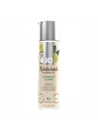 Массажное масло с ароматом кокоса и лайма JO Naturals Coconut Lime - 120 мл.