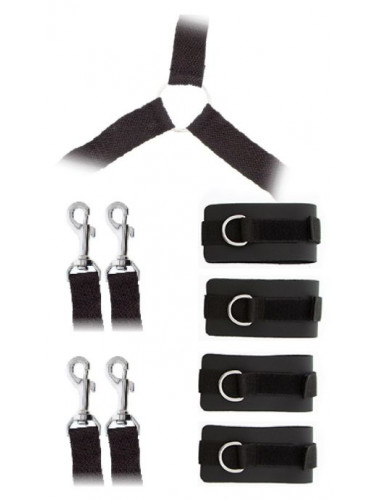 Комплект наручников и поножей LUXURIOUS BED RESTRAINT CUFF SET