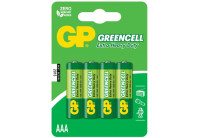 Батарейки солевые GP GreenCell AAA/R03G - 4 шт.