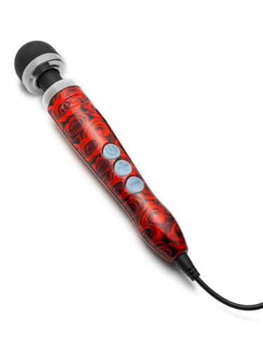Жезловый вибратор Doxy Number 3 с розами - 28 см.