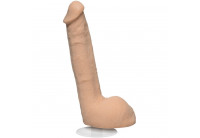 Телесный фаллоимитатор-реалистик Signature Cocks Small Hands со съемной присоской - 23,5 см.