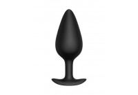 Черная анальная пробка Butt plug №04 - 10 см.