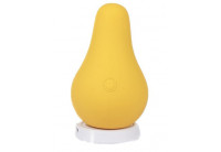 Желтый перезаряжаемый вибратор Juicy Pear - 8,2 см.
