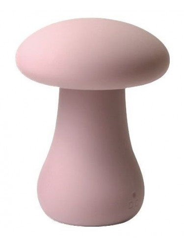 Розовый перезаряжаемый клиторальный стимулятор-грибочек Oyster Mushroom