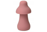 Розовый перезаряжаемый клиторальный стимулятор-грибочек Protruding Mushroom