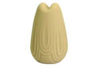 Желтый перезаряжаемый вибратор Vase - 7,4 см.