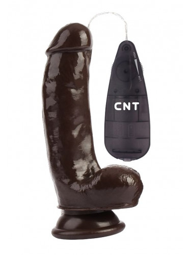Коричневый вибратор-реалистик 6.9 Stud Realistic Dildo - 17,5 см.