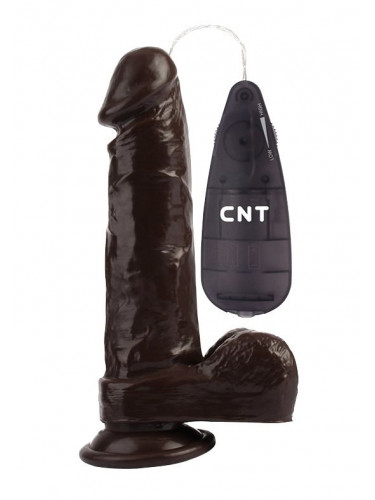 Коричневый вибратор-реалистик 7.8 Stud Realistic Dildo - 20 см.