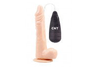 Телесный вибратор-реалистик 8.5 Vibrating Beginner Dildo - 21,5 см.