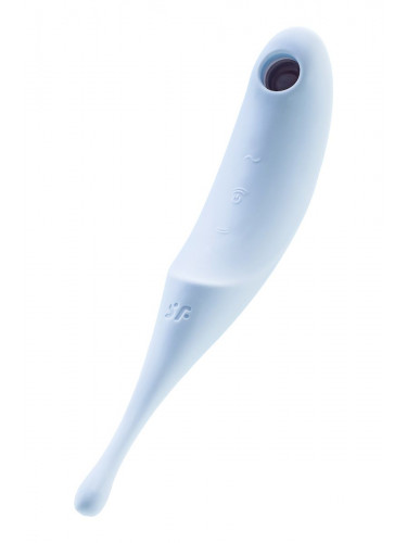Голубой вакуум-волновой стимулятор клитора Satisfyer Twirling Pro
