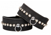 Черные поножи Diamond Studded Ankle Cuffs