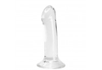 Прозрачный фаллоимитатор на присоске Valiant Jelly Dildo - 18 см.