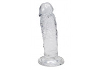 Прозрачный фаллоимитатор на присоске Majestic Jelly Dildo - 14,7 см.