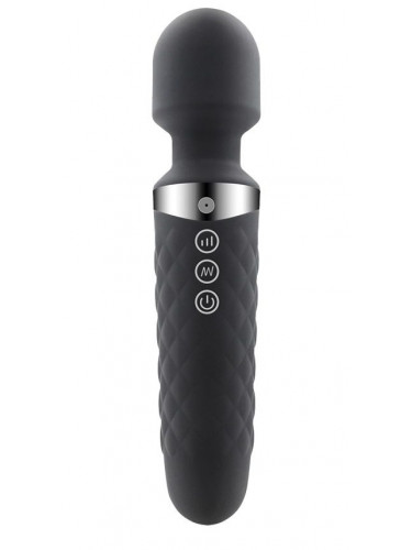 Черный wand-вибратор Be Wanded - 20 см.