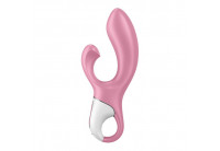 Розовый вибратор-кролик с расширением Air Pump Bunny 2 - 20,4 см.