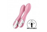 Розовый вибромассажер с функцией расширения Air Pump Vibrator 2 - 20,9 см.