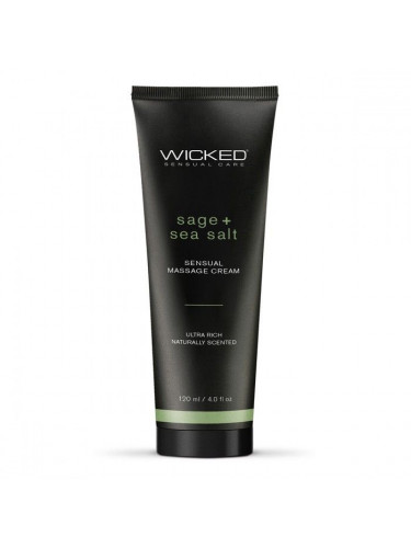 Массажный легкий крем WICKED Sage plus Sea Salt - 120 мл.