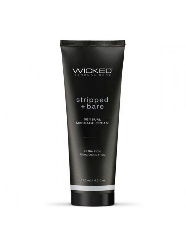 Массажный легкий крем WICKED Stripped plus Bare - 120 мл.