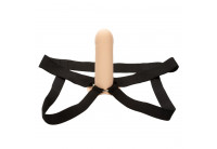 Телесный фаллопротез из силикона Extension with Harness - 15,75 см.