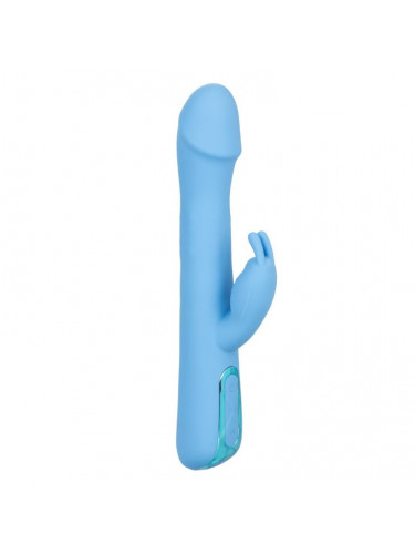 Голубой вибратор-кролик Elite Rotating Rabbit - 23,5 см.